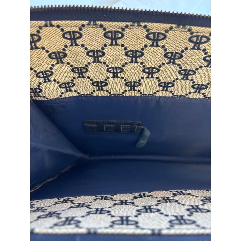 Rare! Pavo Paris Vtg Slimline Documento Case Briefcase Bag 1980s Portfolio Tote‎